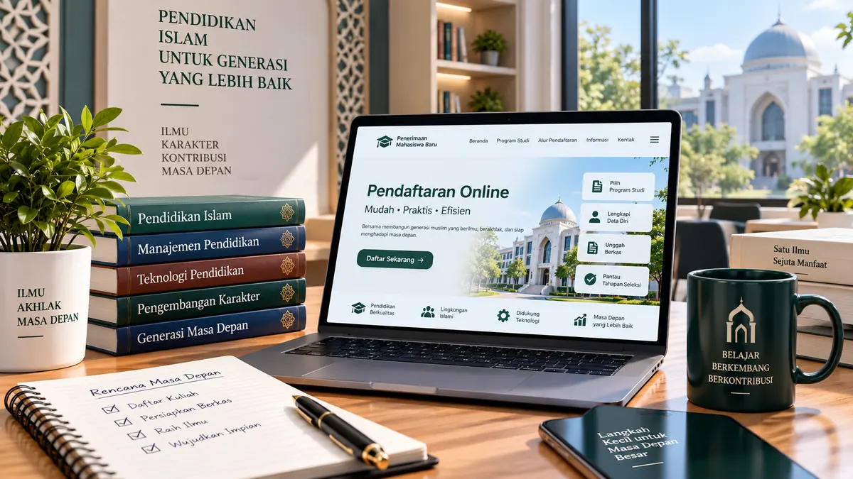 sistem pendaftaran online untuk calon mahasiswa Islam