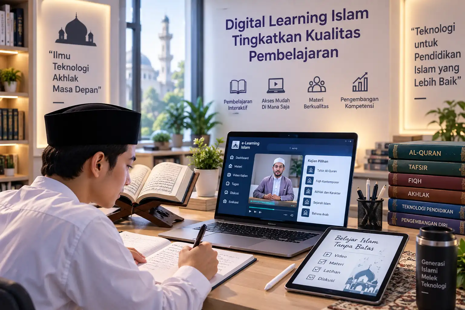 digital learning Islam mendukung pembelajaran interaktif melalui teknologi pendidikan modern