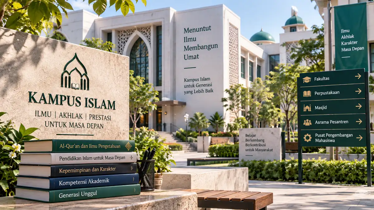lingkungan kampus Islam untuk mendukung pendidikan lanjutan lulusan pesantren