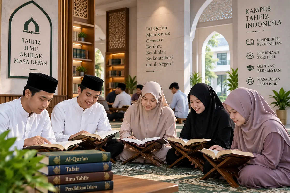 mahasiswa kuliah sambil hafal quran di lingkungan kampus
