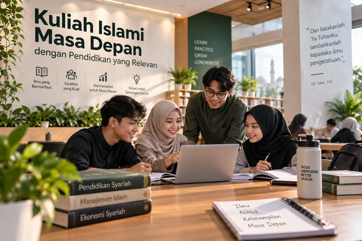 mahasiswa mengikuti pembelajaran Islami yang relevan dengan perkembangan zaman
