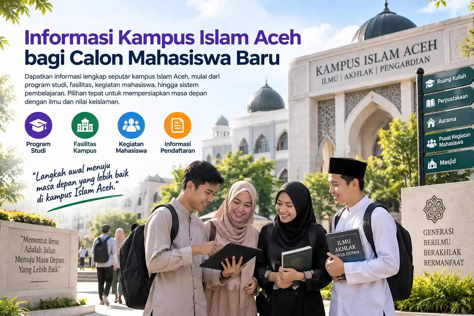calon mahasiswa mencari informasi kampus Islam Aceh sebelum menentukan pilihan kuliah