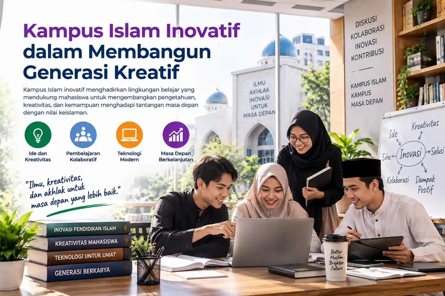 mahasiswa kampus Islam inovatif mengembangkan kreativitas melalui pembelajaran modern