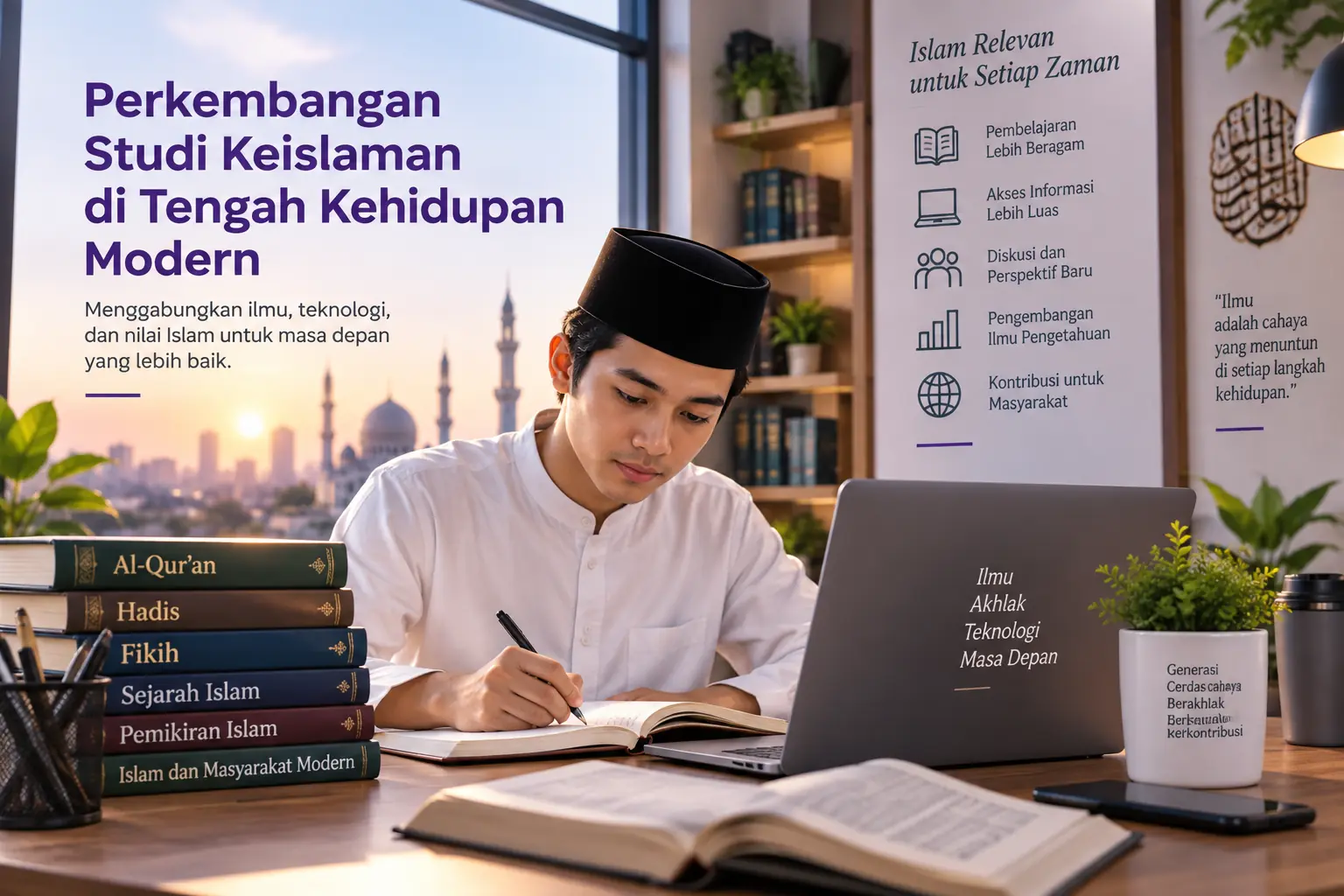 mahasiswa mempelajari studi keislaman di era modern